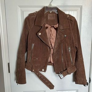 Blank NYC from Nordstrom suede leather motto jacket